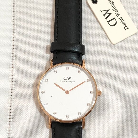 Daniel Wellington Women Leather Watch - Classy Sheffield Rose Gold - Picture 2 of 6